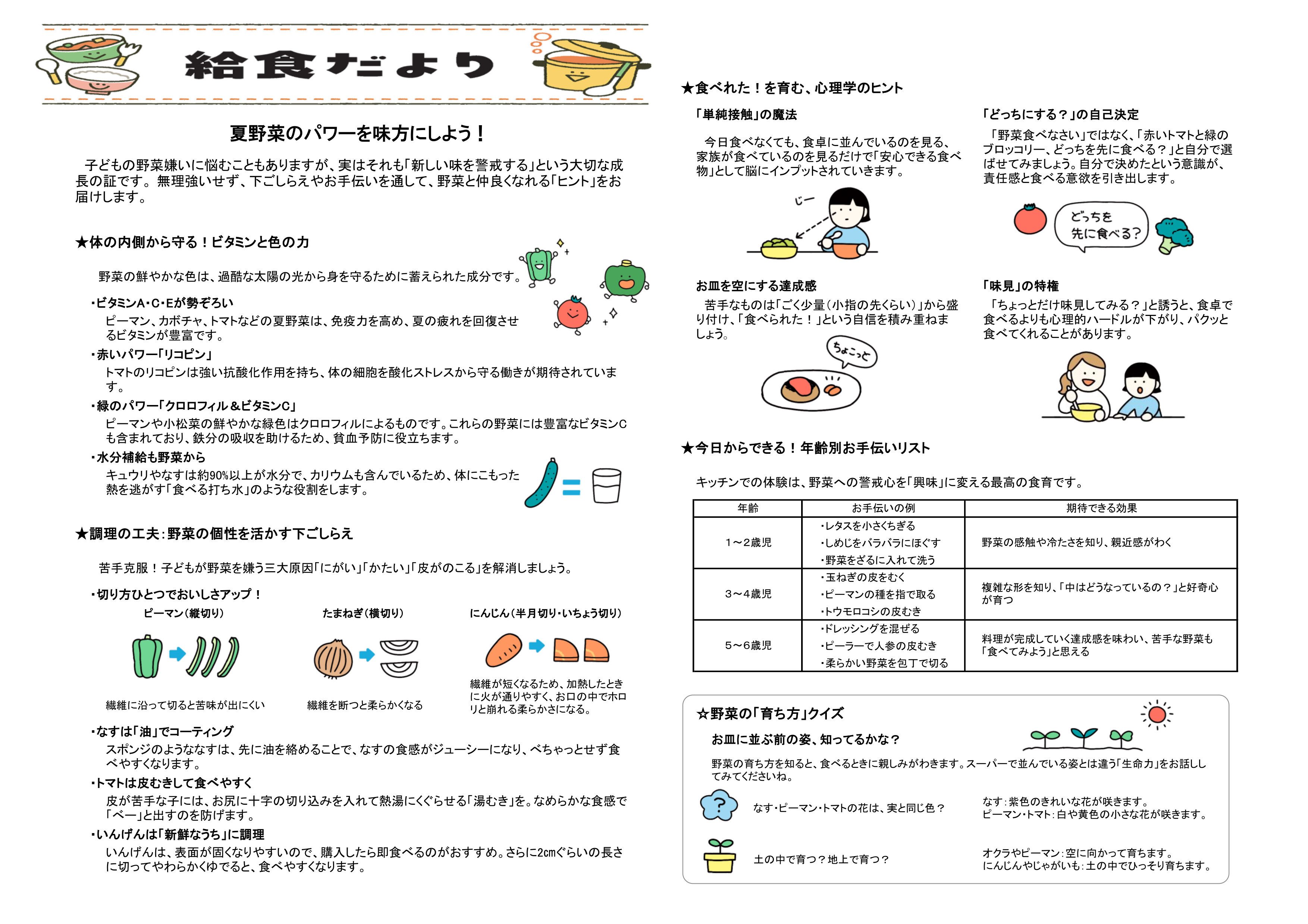 2026.07 給食だより